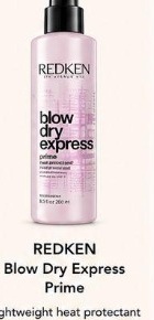 Redken Blow Dry Express Prime lightweight heat protectant spray for hair extensions